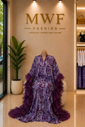 The Adire Bubu Dress — Burgundy
